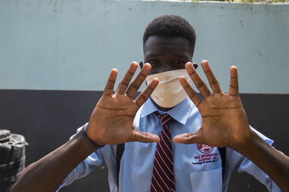 A secondary school student in Juba, South Sudan.