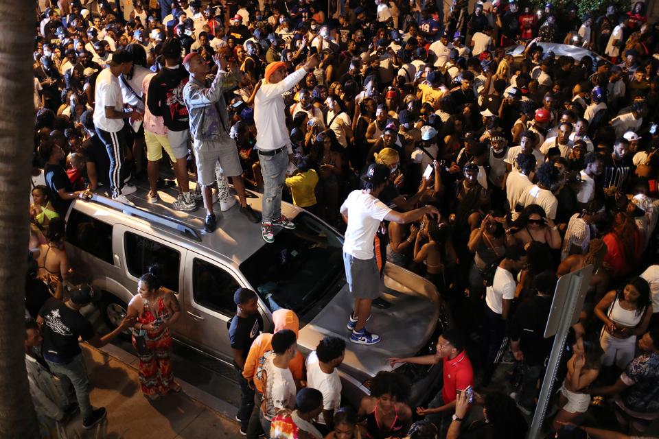 Miami Beach Declares Curfew As Spring Break Crowds Grow