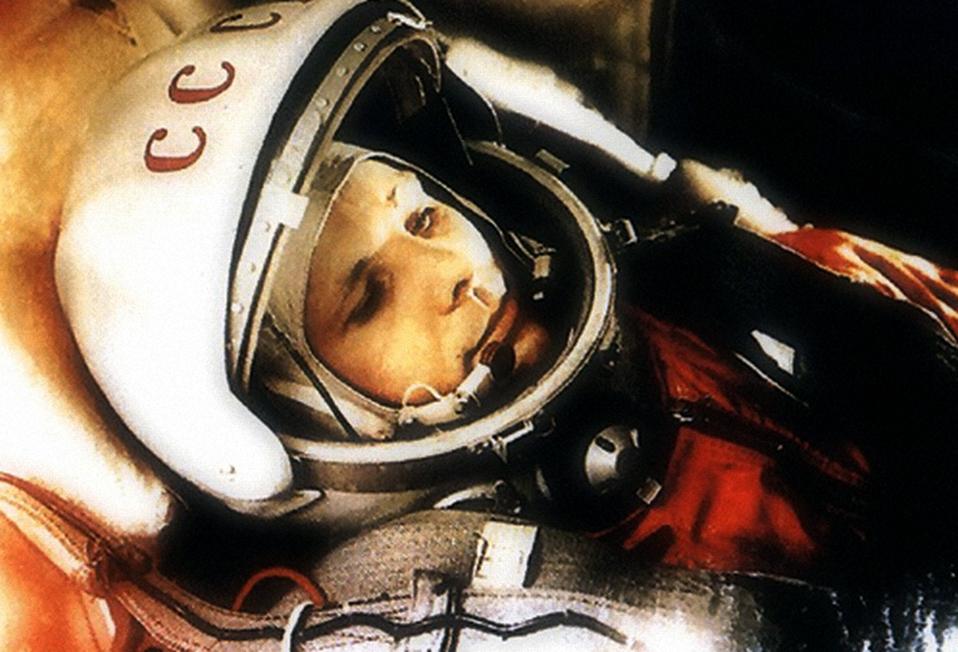 Yuri Gagarin, Russian cosmonaut, 1961.