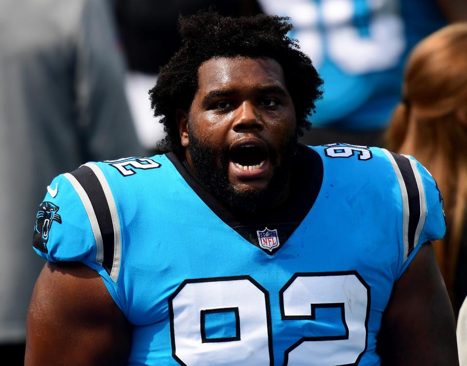 Carolina Panthers DT Zach Kerr against Los Angeles Chargers.