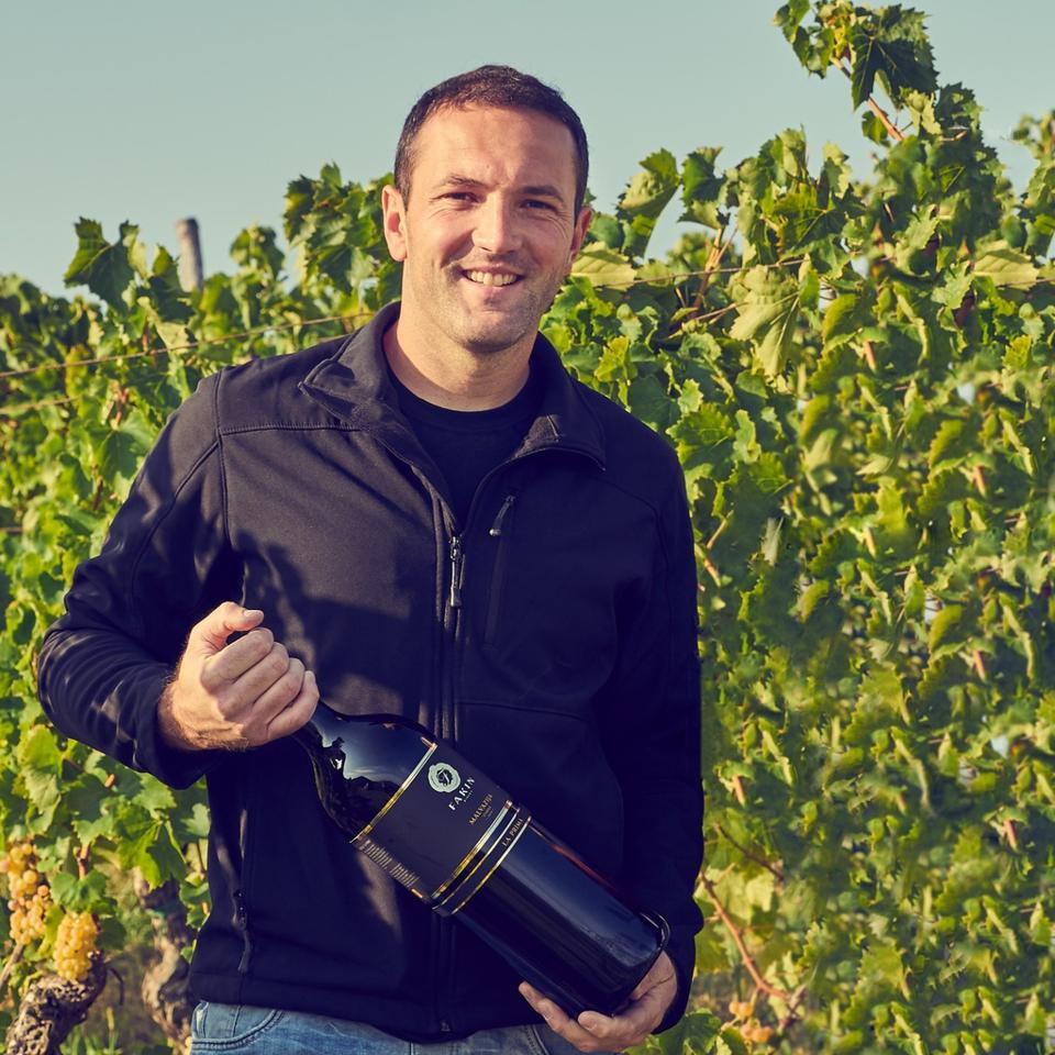 Marko Fakin in His Vineyards in Motovun, Istria, Croatia