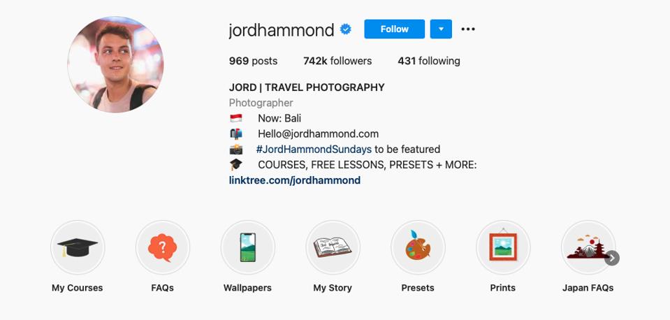 Example of an ideal bio according to ProSingh