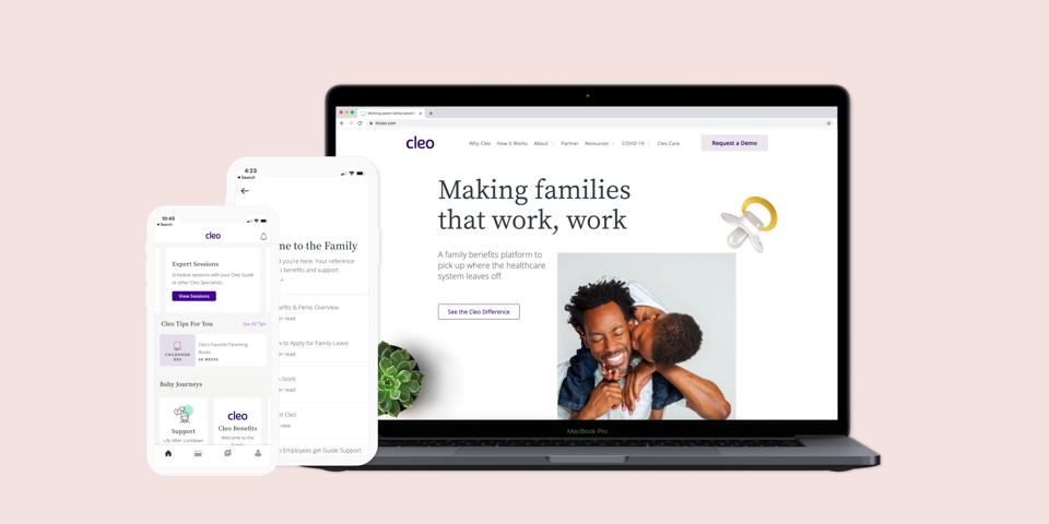 Through Cleo's app, working parents are able to access personalized content, a supportive parent community, and a global network of certified experts.