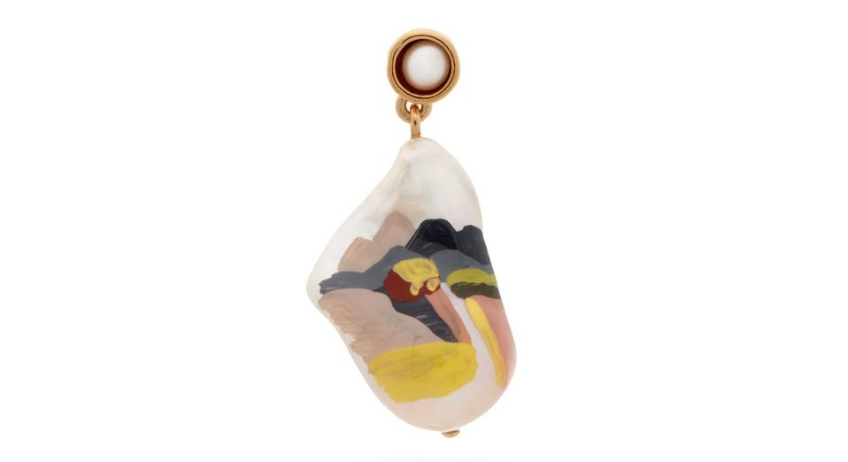 Hand-Painted Single Earring by Bottega Veneta