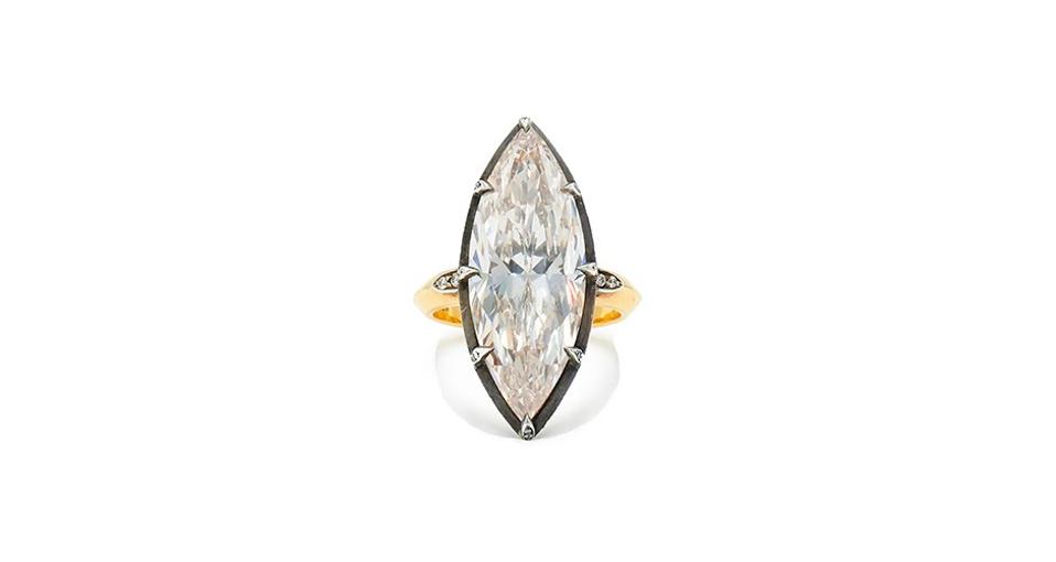 Fred Leighton Collet ring in 18K gold with 11.19 carats diamond, $254,000, fredleighton.com