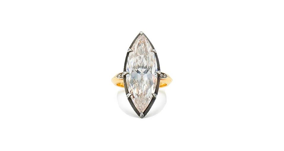 Fred Leighton Collet ring in 18K gold with 11.19 carats diamond, $254,000, fredleighton.com 