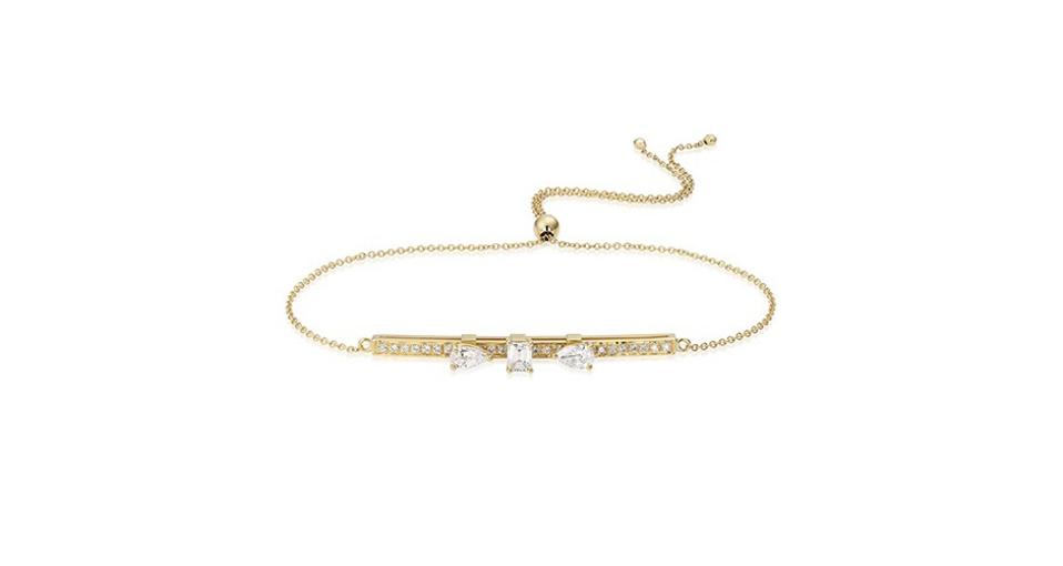 Caye Joaillier Dizzy Diamonds bracelet in 18K yellow gold with .82 carats diamond, $2,950, cayejoaillier.com