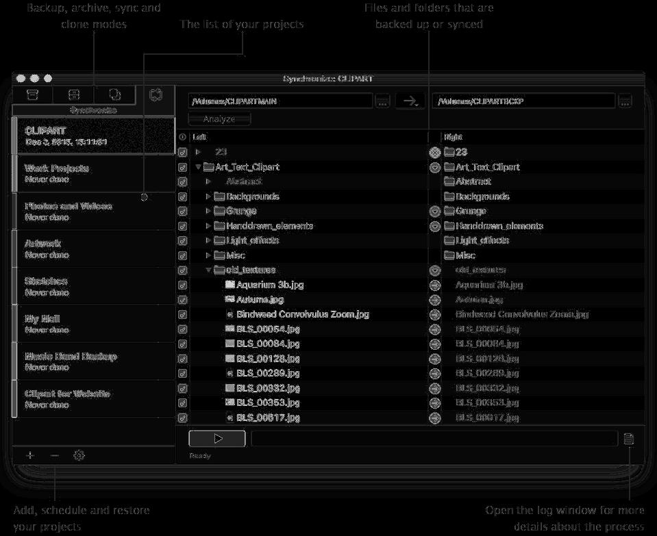 Screenshot of Belight Software's Get Backup Pro 3