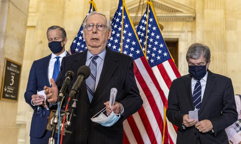 GOP Senators Speak To The Media After Their Weekly Policy Luncheons