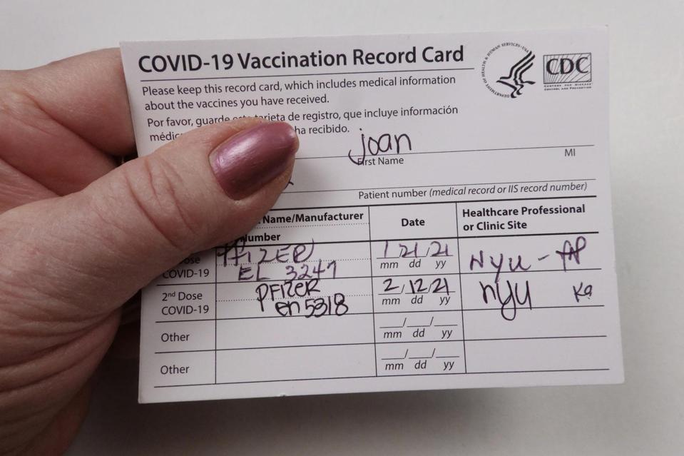 Vaccination Record Card