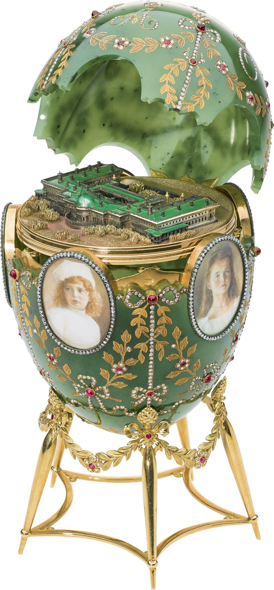 The Alexander Palace Egg, Fabergé. Chief Workmaster Henrik Wigström (1862-1923), 1908