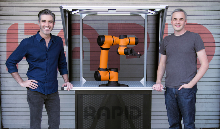 Rapid Robotics cofounders Jordan Kretchmer (left) and Ruddick Lawrence