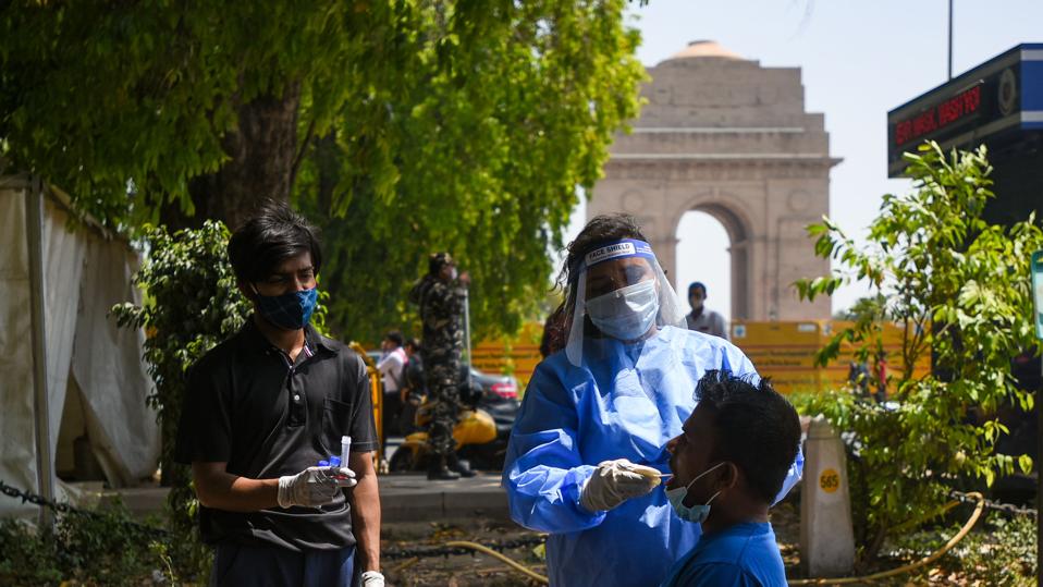 Medical Team Conducts COVID-19 Coronavirus Test