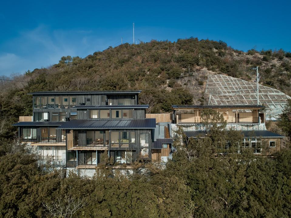 The exterior photo of Urashima Village in Japan.