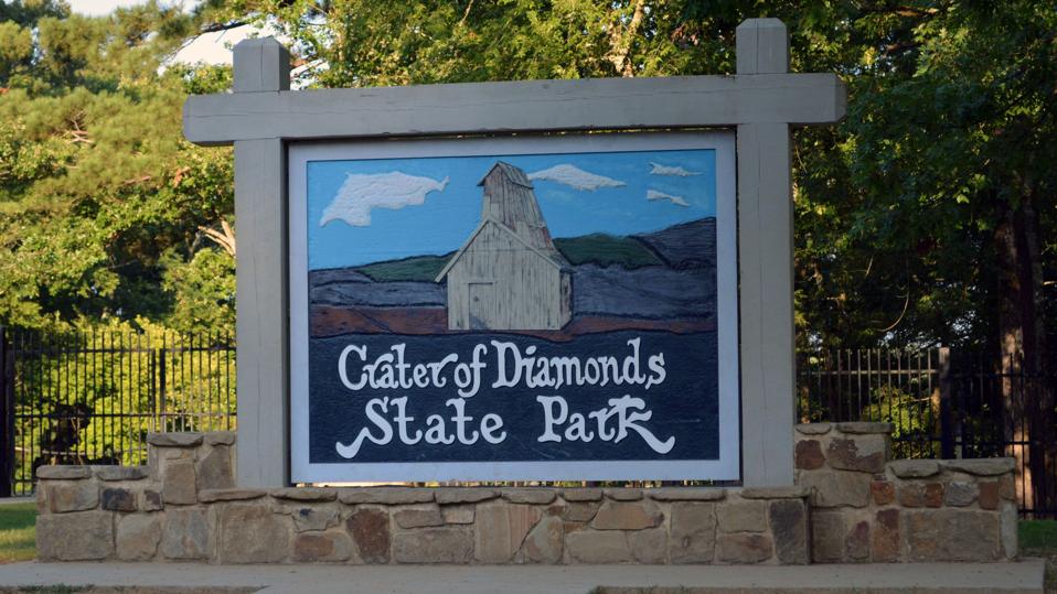 Crater of Diamonds Sign