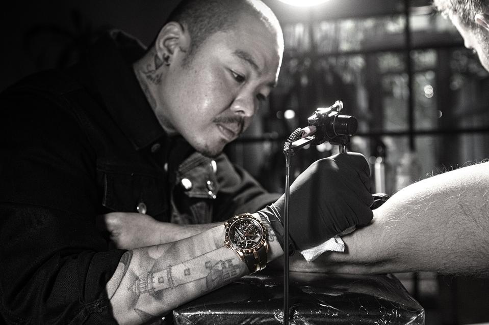 Los Angeles tattoo artist, Dr. Woo