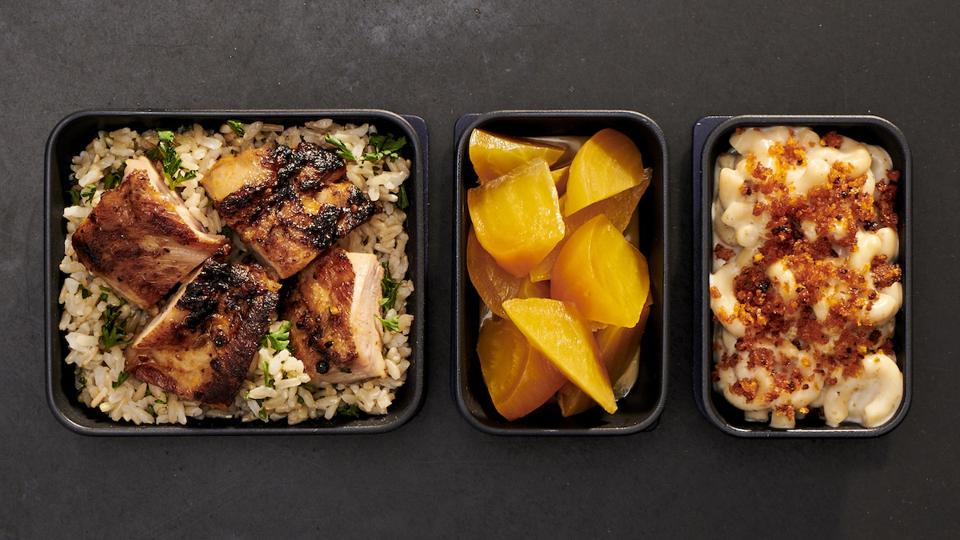 An in-flight meal from Dig