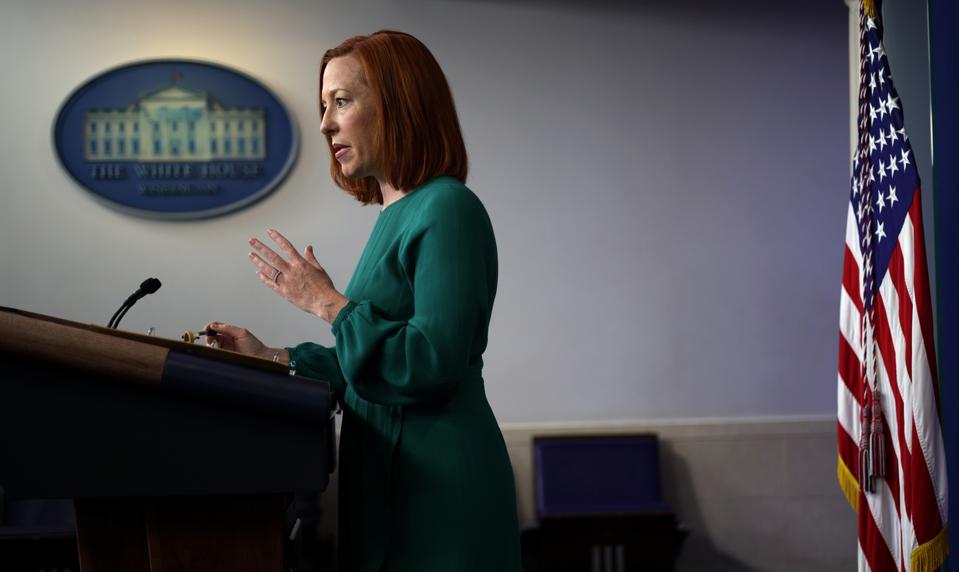 Press Secretary Psaki Briefs Media In Daily News Conference