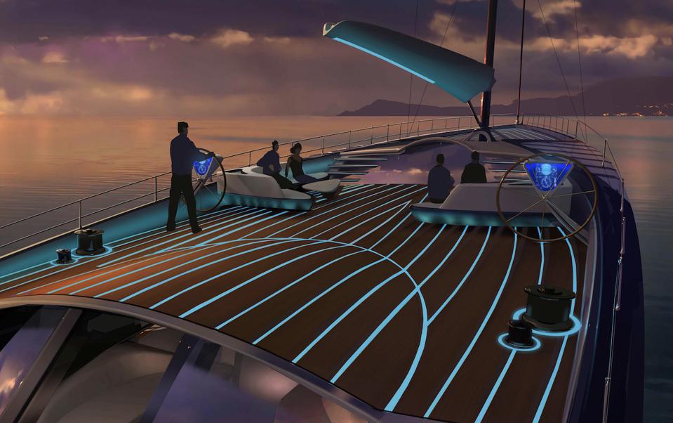 The EXO sailing superyacht concept from Claydon Reeves/Dykstra Naval Architects is inspired by nature