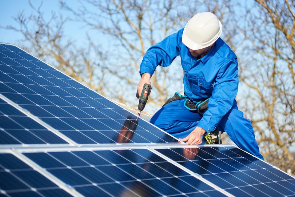 Solar panel installation