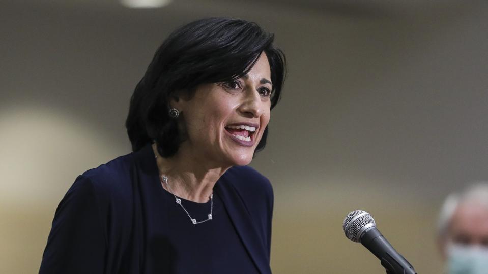 CDC Director Dr. Rochelle P. Walensky Visits FEMA Vaccination Site In Boston