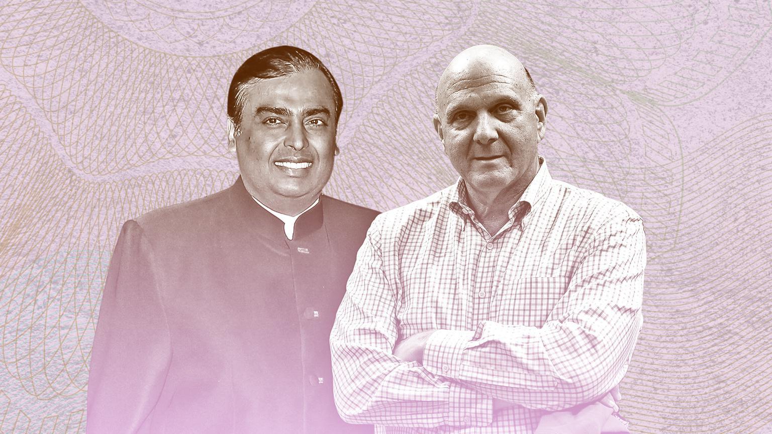 Mukesh Ambani, Steve Ballmer