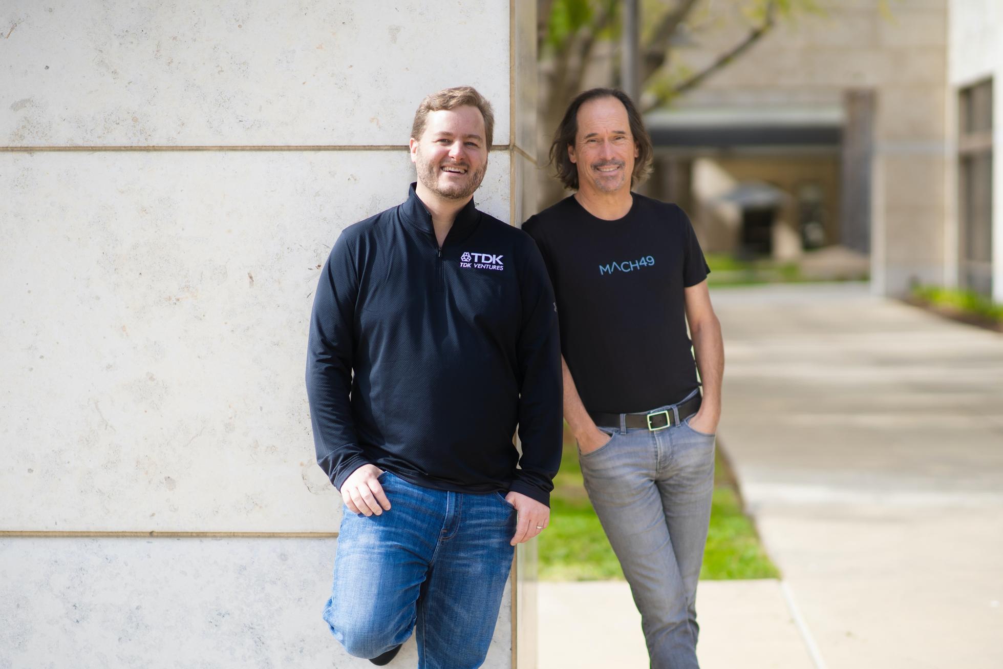 TDK Ventures managing director Nicolas Sauvage (left) and general partner in residence Paul Holland of Mach49 