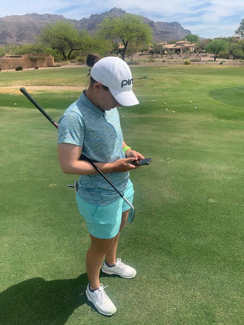 This LPGA Tour pro is learning plenty from the Roundabout app