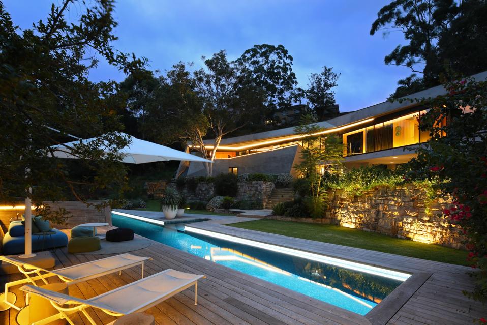 ozone swimming pool at 25 Neerim Road Castle Cove, Sydney, Australia