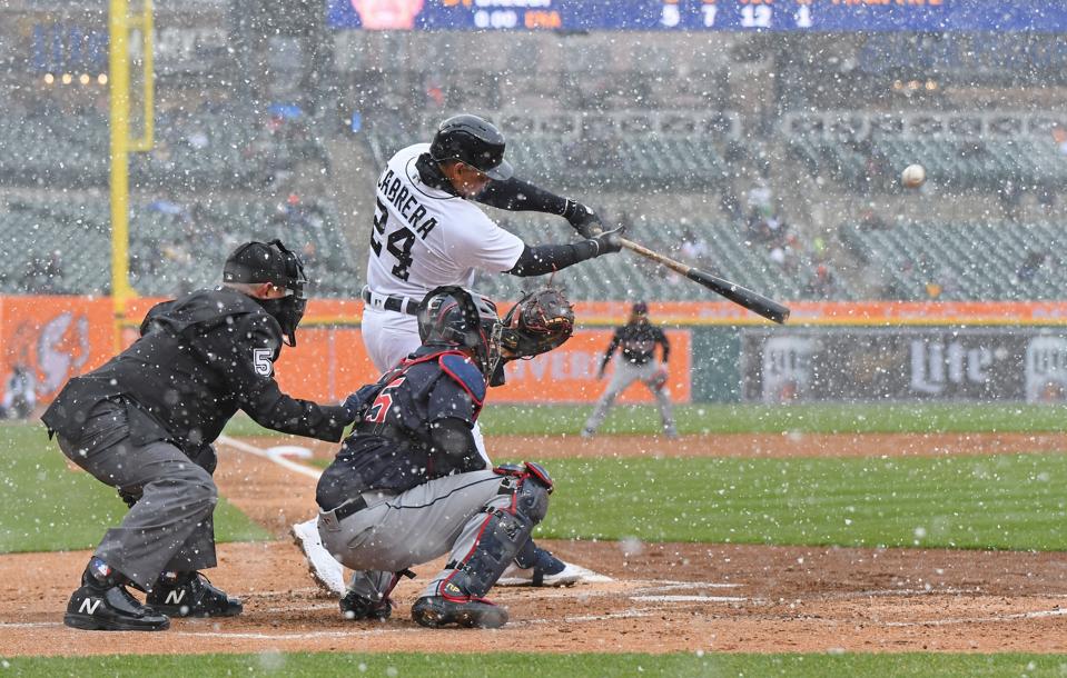 Record-Chasing Miguel Cabrera Of Detroit Tigers Lands On Injured List 5 Cleveland Indians v Detroit Tigers