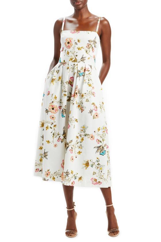 Monique Lhuillier Tea Length Day Dress