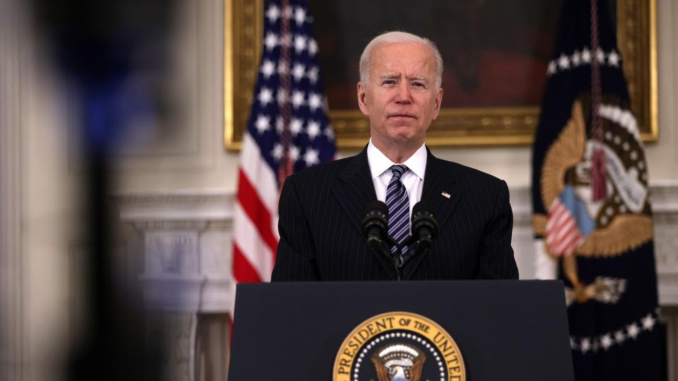 Biden May Welcome Even Fewer Refugees This Year Than Trump, Report Finds 3 President Joe Biden at podium
