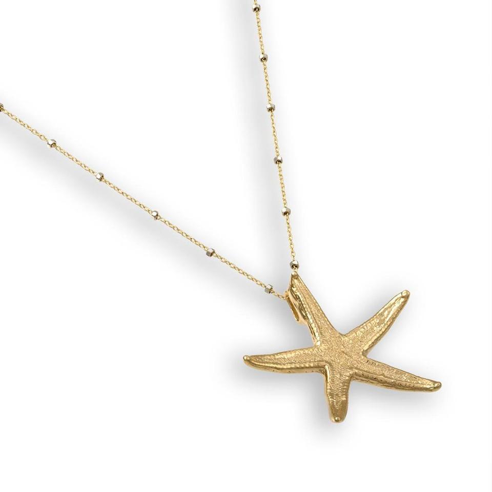 HATTIE BANKS Gold Starfish Necklace