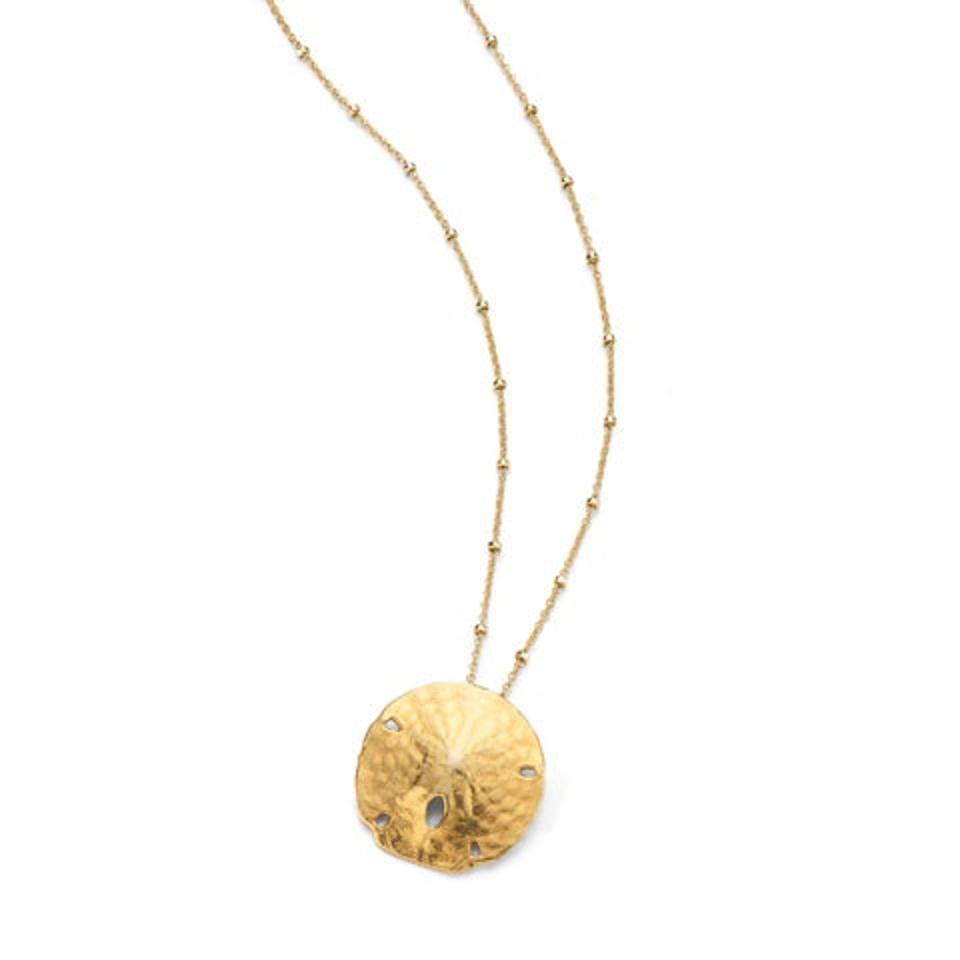HATTIE BANKS Sand Dollar Necklace
