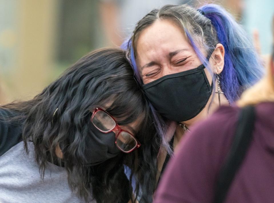 Manifestation contre le meurtre d'un sans-abri noir en septembre 2020.
