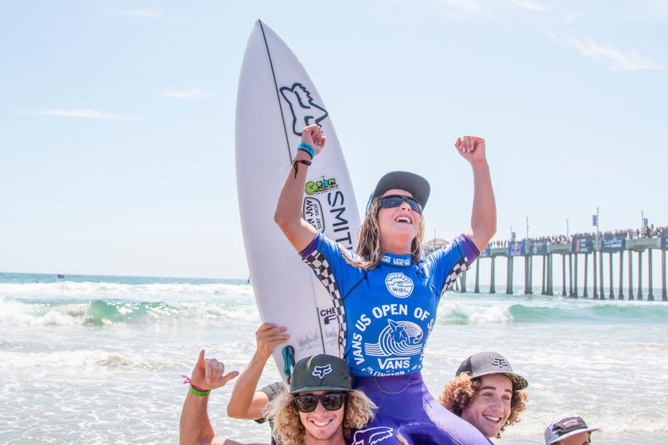 Watch Caroline Marks Become One Of First U.S. Female Surfers To Qualify For Tokyo Olympics In New Documentary 6 Carline Marks wins the Jr Girls at the US Open of Surfing in 2015