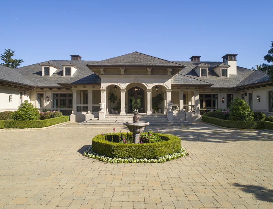 motor court and main residence montecito trophy home on sycamore canyon road village