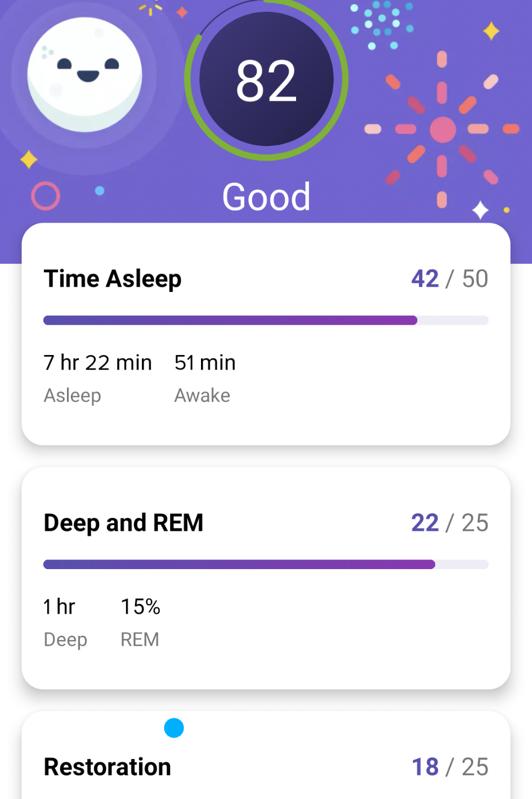 Fitbit sleep tracking