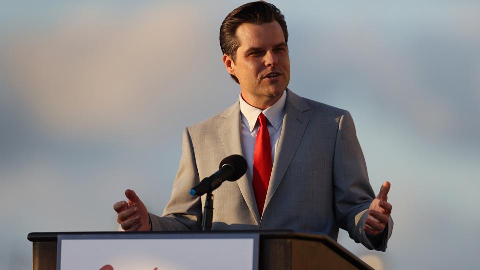 Matt Gaetz Is Planning To Run Anti-CNN TV Ads Amid Federal Sex Trafficking Probe 2 Embroiled Congressman Matt Gaetz Speaks At Women For America First Event In Florida