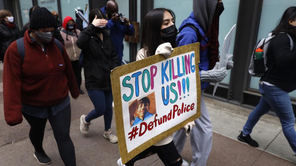 Body Cam Video Of Fatal Police Shooting Of 13-Year-Old Adam Toledo Released 2 Police Shooting Protest