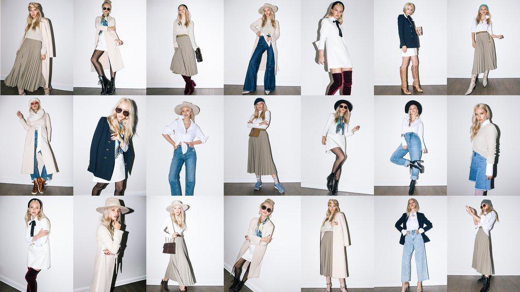 From the Classic Six Fall Lookbook: the best way to build an eco-friendly wardrobe is to consume less, and get creative with what you already have.