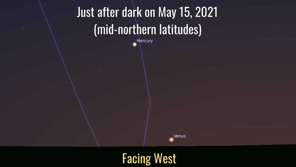 During May, Mercury will reach its highest position in the night sky for 2021.