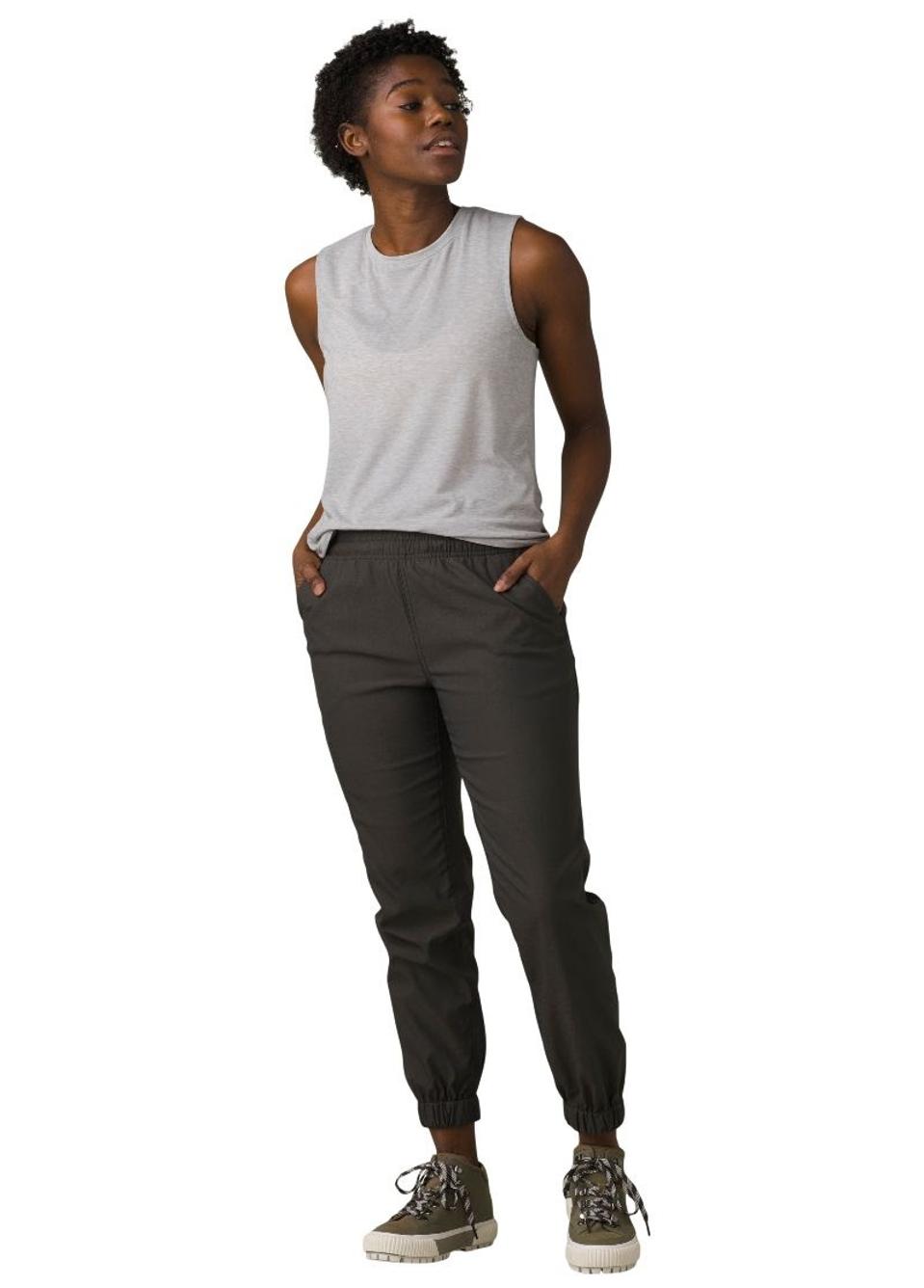 Woman in joggers.
