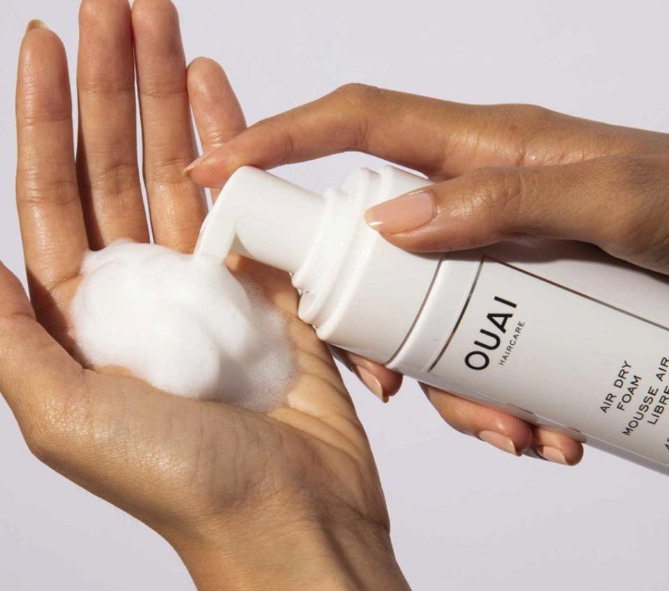 bottle of dry hair shampoo