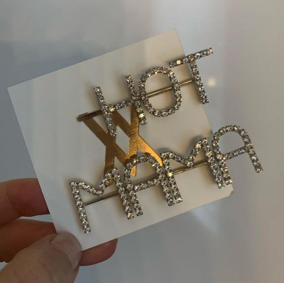 hair pins with crystals