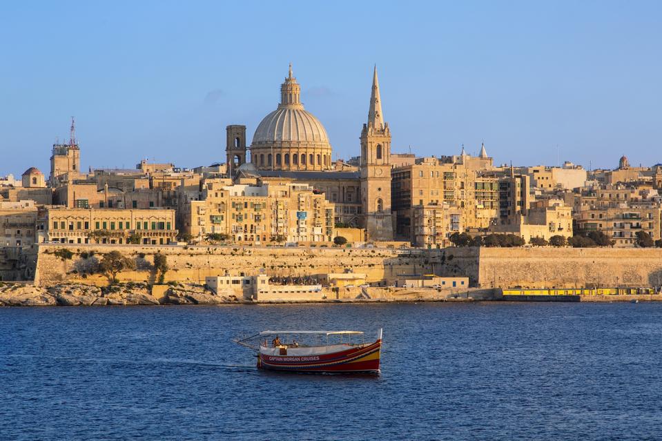 Malta, Valletta at sunset