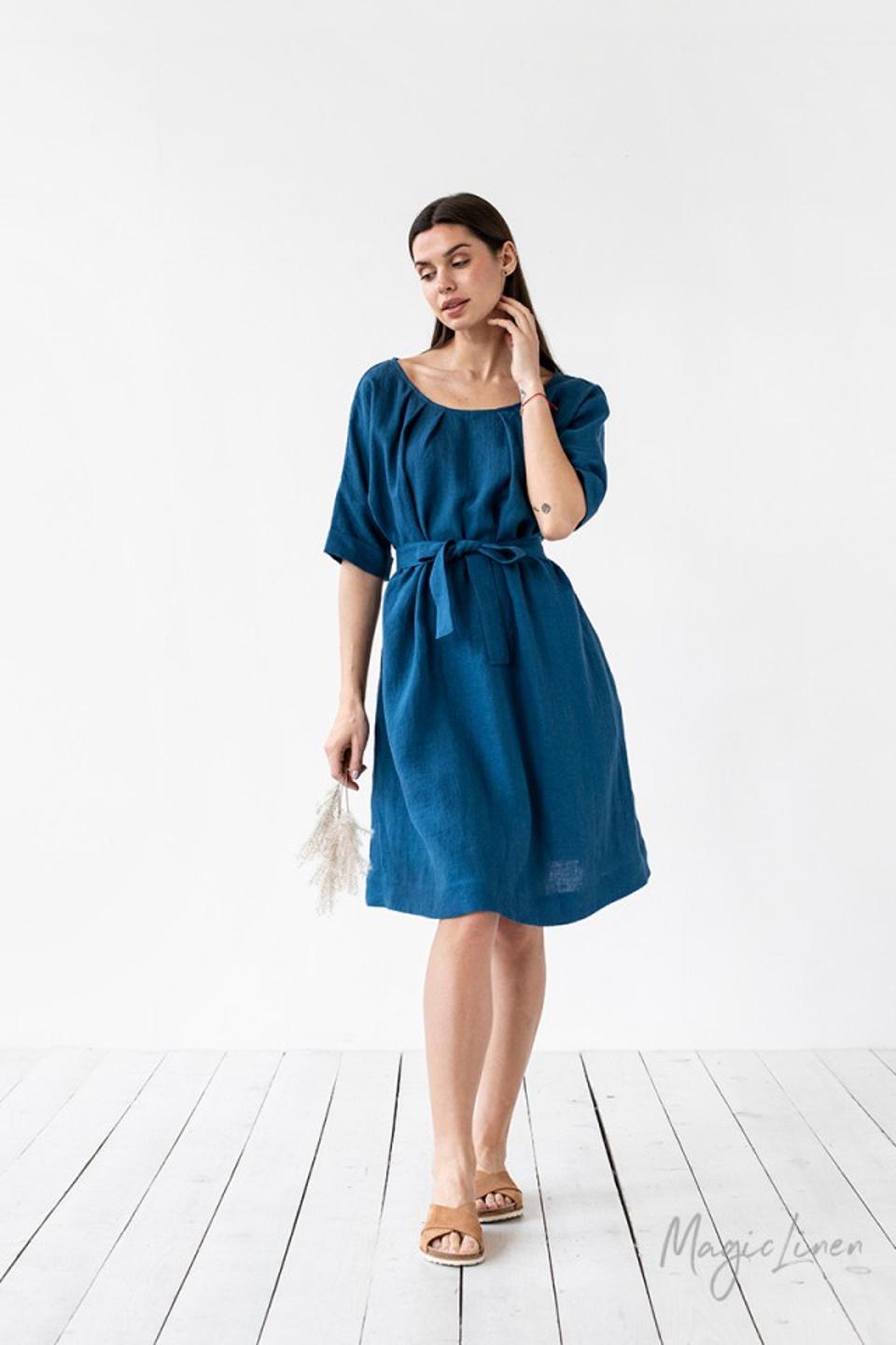 MagicLinen Blue Dress