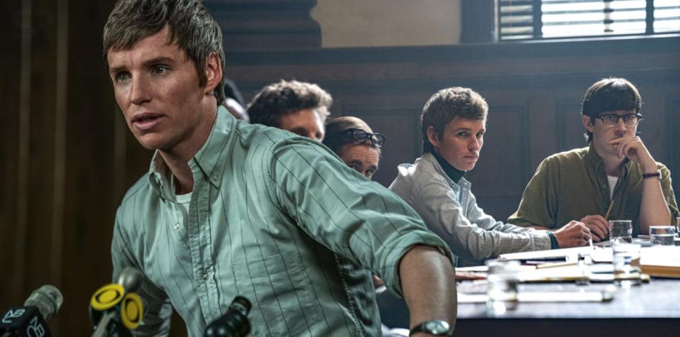 Eddie Redmayne과 Netflix의 The Trial of the Chicago 7의 출연진