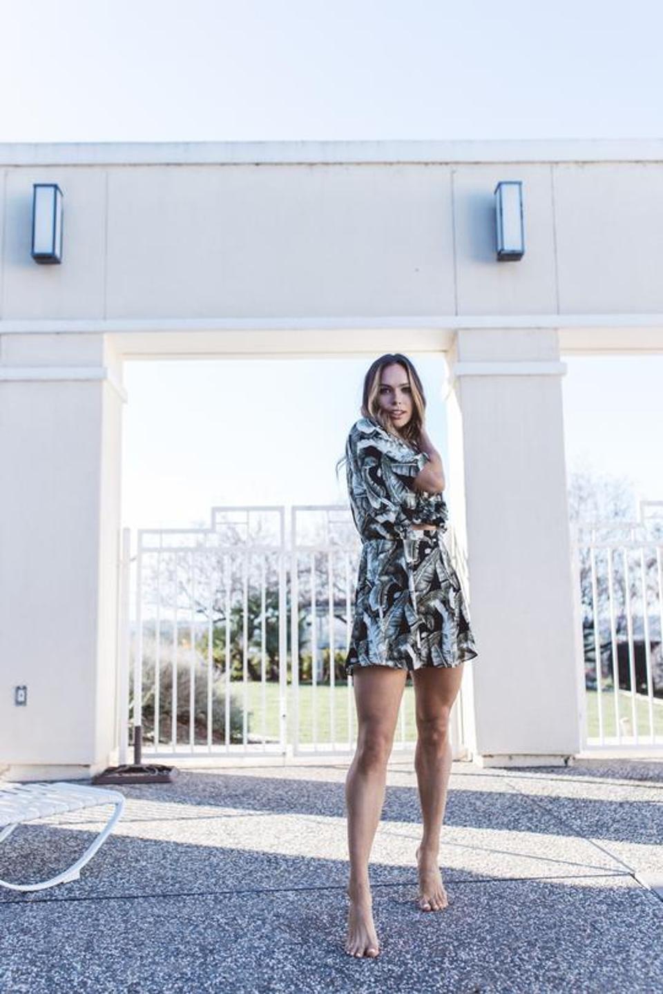 floral short dress