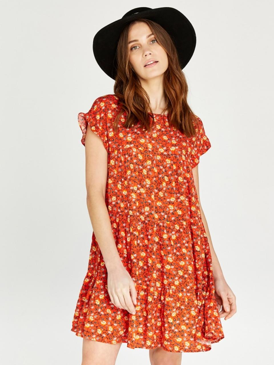 Apricot orange dress